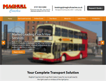 Tablet Screenshot of maghullcoaches.co.uk